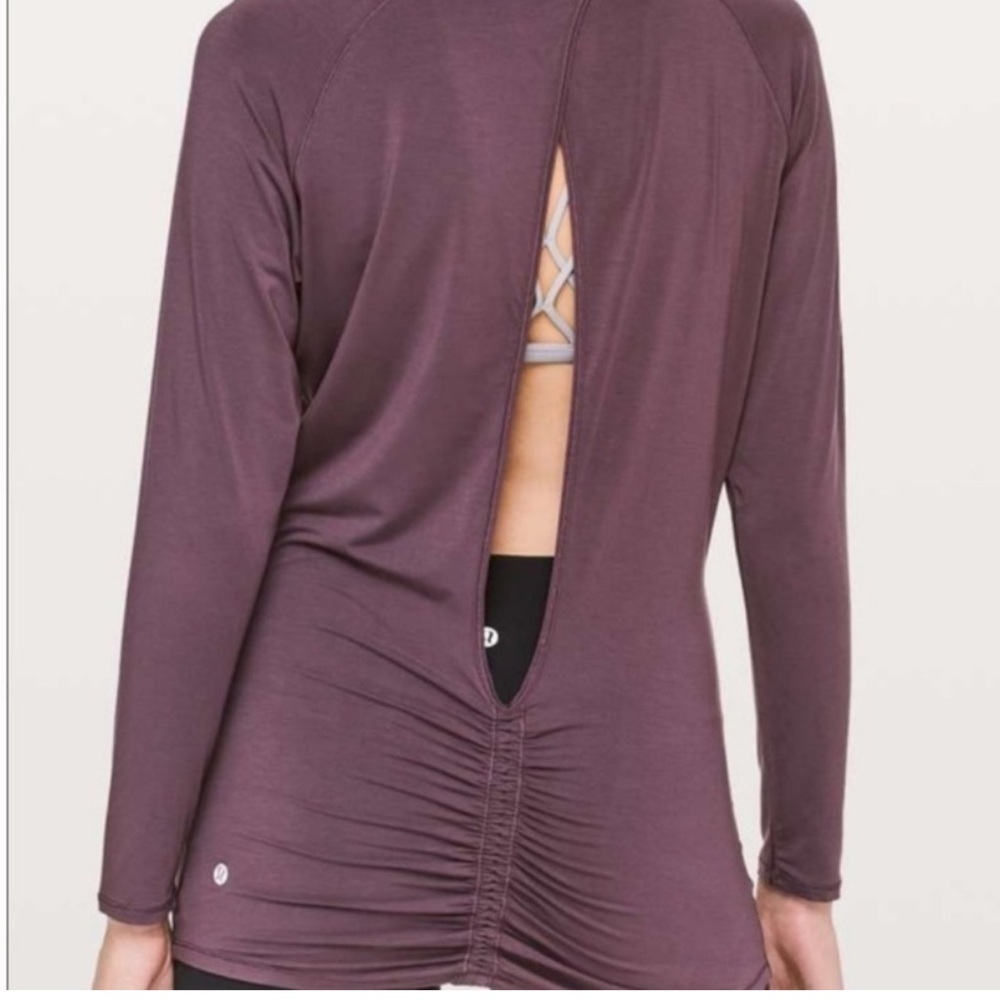 Lululemon Deep Stretch Long Sleeve Cinch Arctic Plum